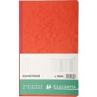 Exacompta 195 x 320 mm Gebonden Register Rood Kartonnen kaft Gelinieerd 40 Vellen