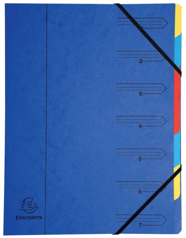 Exacompta Sorteermap 54072E A4 Blauw Glanskarton 24,5 x 32 cm