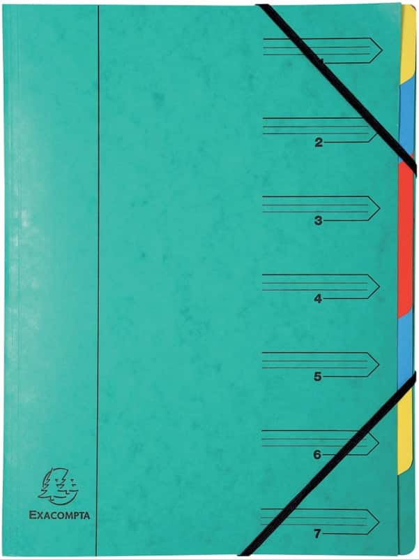 Trieur Exacompta 54073E A4 Vert Carte 24 x 32 cm