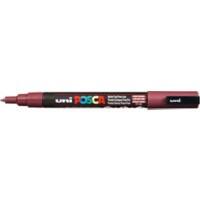 Marqueur pinceau uni-ball PC3MWR Ogive Bordeaux