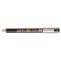 uni-ball PC1MRAR Paintmarker Extra fijn gekalibreerde punt Zilver