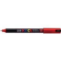 uni-ball PC1MRR Paintmarker Extra fijn gekalibreerde punt Rood