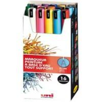 Marqueurs pinceau uni-ball Uniposca Pinceau Assortiment 16 Unités