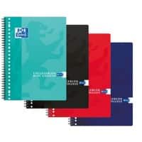 Cahier OXFORD A4 Ligné Reliure en spirale Assortiment Perforé 160 Pages