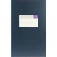 Atlanta Folio+ Gebonden Notitieboek Blauw Kartonnen kaft Gelinieerd 48 Vellen