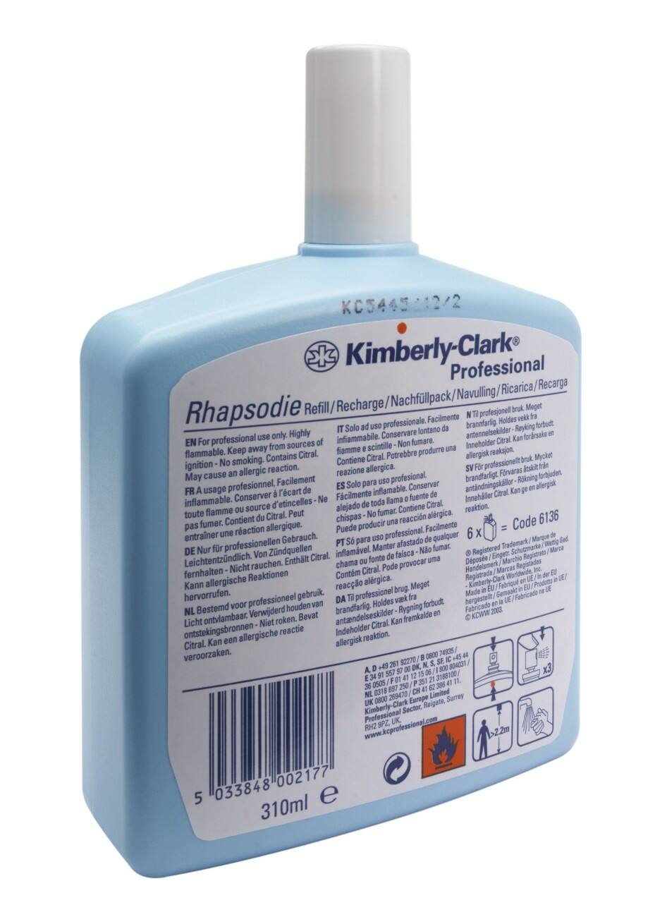 Recharges pour diffuseurs de parfum Kimberly-Clark Professional Rhapsodie 310 ml