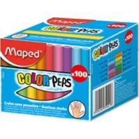 Craie de couleurs rondes Maped 935021 Assortiment 100 Unités