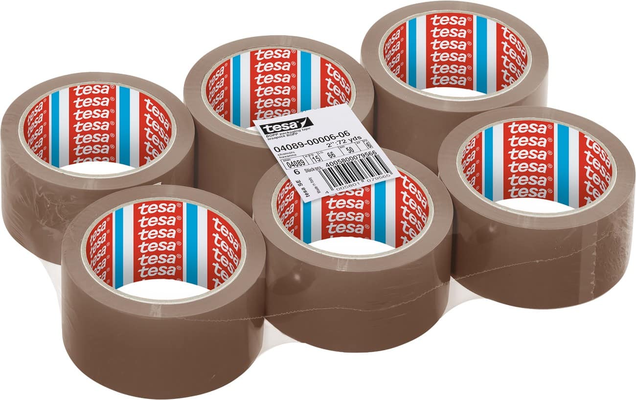 tesapack Verpakkingstape 4089 50 mm x 66 m Bruin 6 Rollen