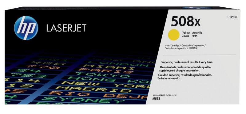 Toner HP 508X D'origine CF362XC Jaune