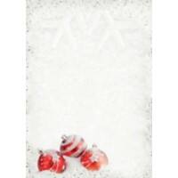 Sigel Winter Flair A4 Kerstbriefpapier Wit, rood 90 g/m² 100 Stuks