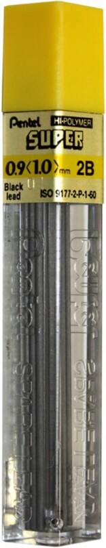 Mines pour porte-mines Pentel P092B 12 unités