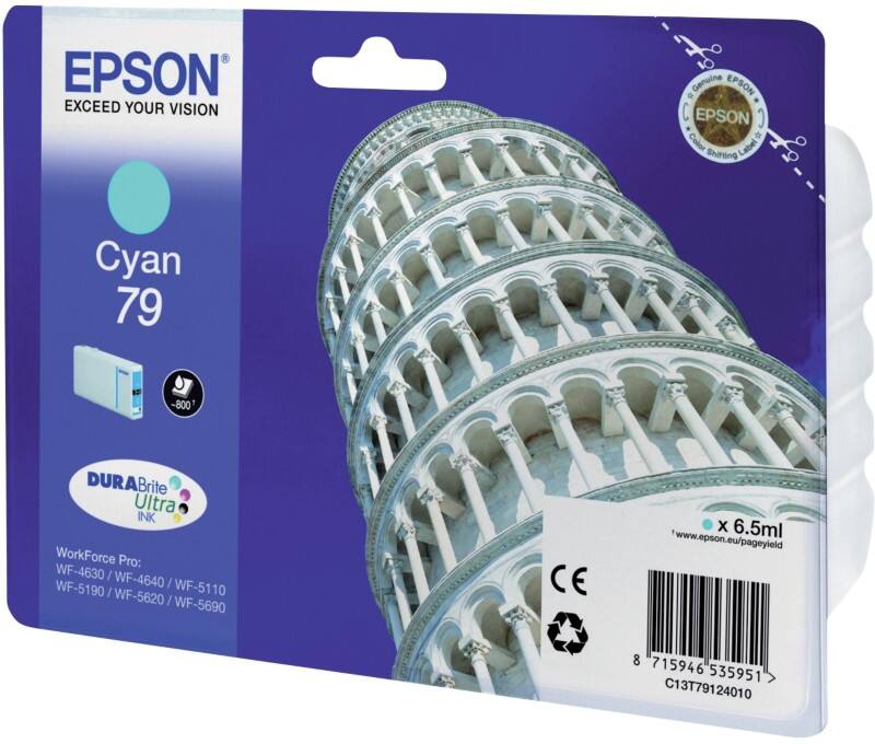 Cartouche jet d'encre Epson 79 D'origine C13T79124010 Cyan