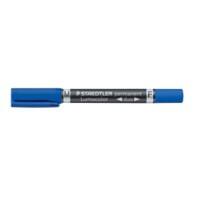 STAEDTLER Lumocolor Duo 348 Permanentmarker Medium Ronde punt 0,6 - 1,5 mm Blauw Navulbaar