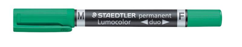 Marqueur STAEDTLER Lumocolor Duo 348 Moyen Ogive 0,6 - 1,5 mm Vert Rechargeable