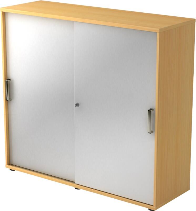 Armoire Hammerbacher Aggloméré 2 Étagères Verrouillable 1200 x 400 x 1100 mm Hêtre Argenté, brun