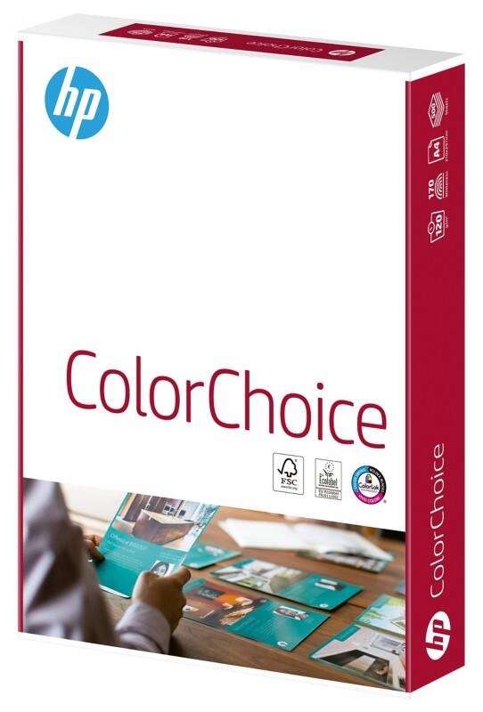 Papier imprimante HP ColorChoice A4 120 g/m² Mat Blanc 250 Feuilles