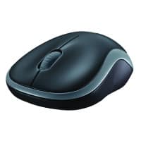 Souris sans fil ergonomique Logitech M185 Optique Droitier et gaucher Nano-récepteur USB-A Bleu