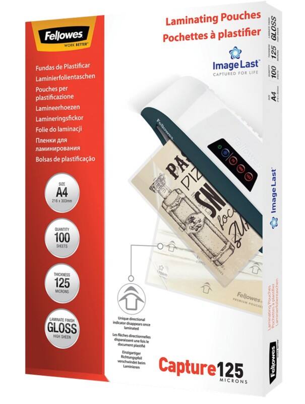 Fellowes Lamineerhoes Transparant A4 21,6 x 30,3 cm 100 Stuks