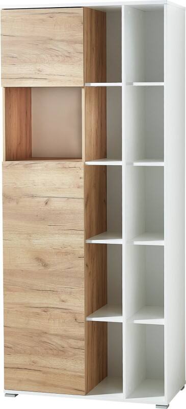 GERMANIA Hangmappenladekast Melamine 2 Planken Afsluitbaar 850 x 400 x 1.970 mm Eiken Lichtbruin
