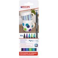 edding E4200 Porseleinstift Coole kleuren 6 Stuks