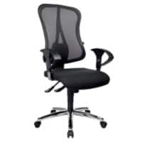 TOPSTAR Head point SY Deluxe Bureaustoel Synchroonmechanisme Mesh In hoogte verstelbare armleuning Hoogteverstelbare zitting Zwart 110 kg 500 x 1.130 mm