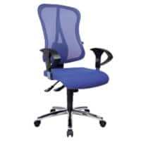 Siège de bureau Head Point SY Deluxe TOPSTAR Mécanisme synchrone Filet, Tissu Réglable en hauteur Bleu 110 kg