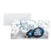 Sigel Heerlijke kerst Kerstkaart met envelop C5/6 Glanzend 220 g/m² 21 x 10,5 cm Blauw, wit 25 Stuks