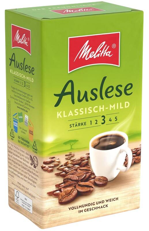 Melitta Auslese Mild Gemalen koffie 500 g