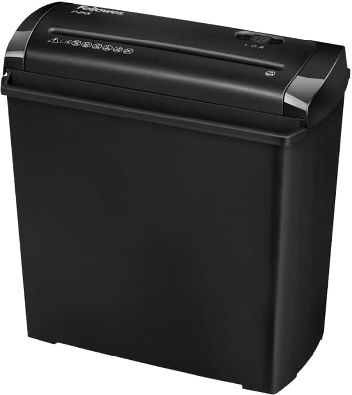 Destructeur de documents Fellowes Powershred 5 Feuilles 5 Feuilles Coupe droite Niveau de sécurité P-1 11 L P-25S