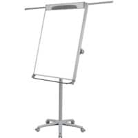 Tableau mobile Bi-Office Mastervision Autoportant Acier 106 x 200 cm (l x h) Gris