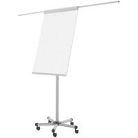 Tableau mobile Bi-Office Mobile-Pro Acier 70 x 190 cm (l x h) Gris