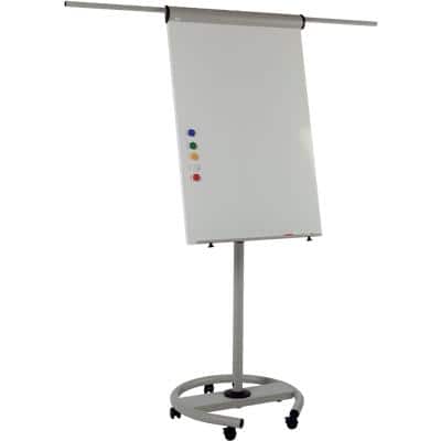 Tableau mobile Bi-Office Acier 70 x 190 cm (l x h) Gris