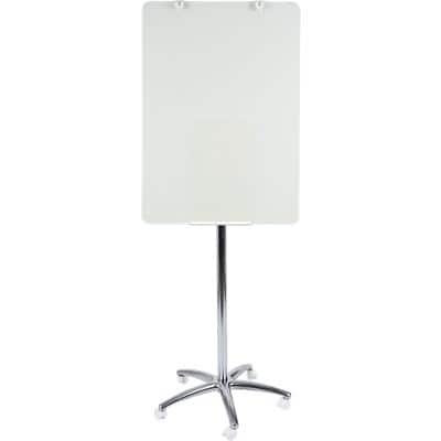 Tableau mobile Bi-Office Business Verre 75 x 185 cm (l x h) Blanc