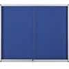 Bi-Office Memobord voor wandmontage Vergrendelbaar Exhibit Indoor 66.1 x 92,6 cm Blauw