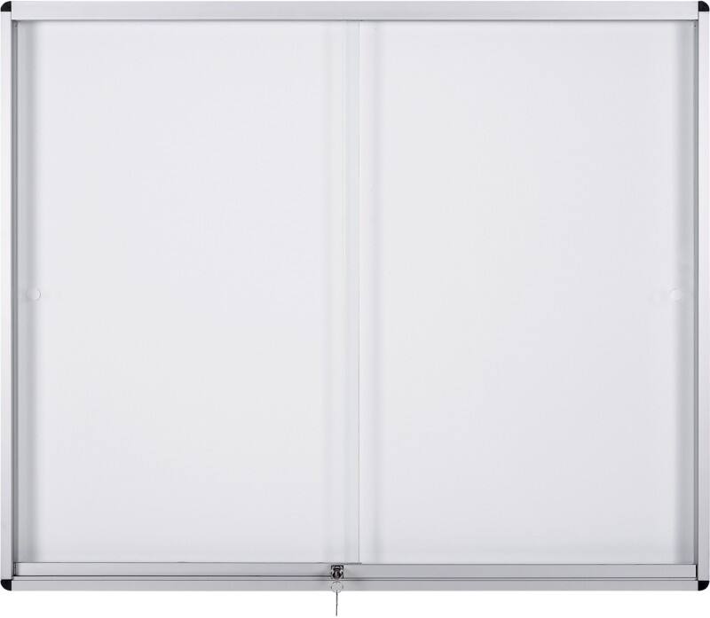 Bi-Office Exhibit Indoor Vergrendelbaar notitiebord Magnetisch 8 x A4 96,7 (B) x 70,6 (H) cm Wit