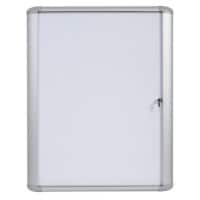 Vitrine d'affichage verrouillable Bi-Office Mastervision Outdoor Magnétique 4 x A4 Verrouillable 59,6 (L) x 68,8 (H) cm Blanc
