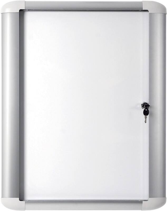 Vitrine d'affichage verrouillable Bi-Office Mastervision Outdoor Magnétique 6 x A4 Verrouillable 81,6 (L) x 68,8 (H) cm Blanc
