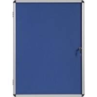 Vitrine d'affichage verrouillable Bi-Office Enclore Indoor Non Magnétique 16 x A4 Montage mural 94 x 128,8 cm (l x h) Bleu