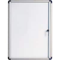 Vitrine d'affichage verrouillable Bi-Office Enclore Indoor Budget Magnétique 2 x A4 Verrouillable 52,7 (L) x 35,4 (H) cm Blanc