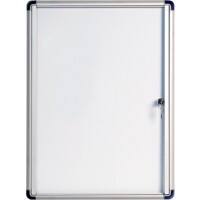 Vitrine d'affichage verrouillable Bi-Office Enclore Indoor Budget Magnétique 3 x A4 Verrouillable 73,5 (L) x 35,7 (H) cm Blanc