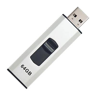 Clé USB Ativa Slider 64 Go Argenté, noir