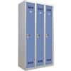 Pierre Henry Locker Clean Industry 3 Vakken Grijs, blauw 900 x 500 x 1.800 mm