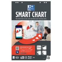 OXFORD Flipoverblok Smart Chart 90 g/m² Blanco 3 Stuks à 20 Vellen