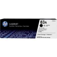 Toner HP D'origine 83A Noir CF283AD 2 Unités