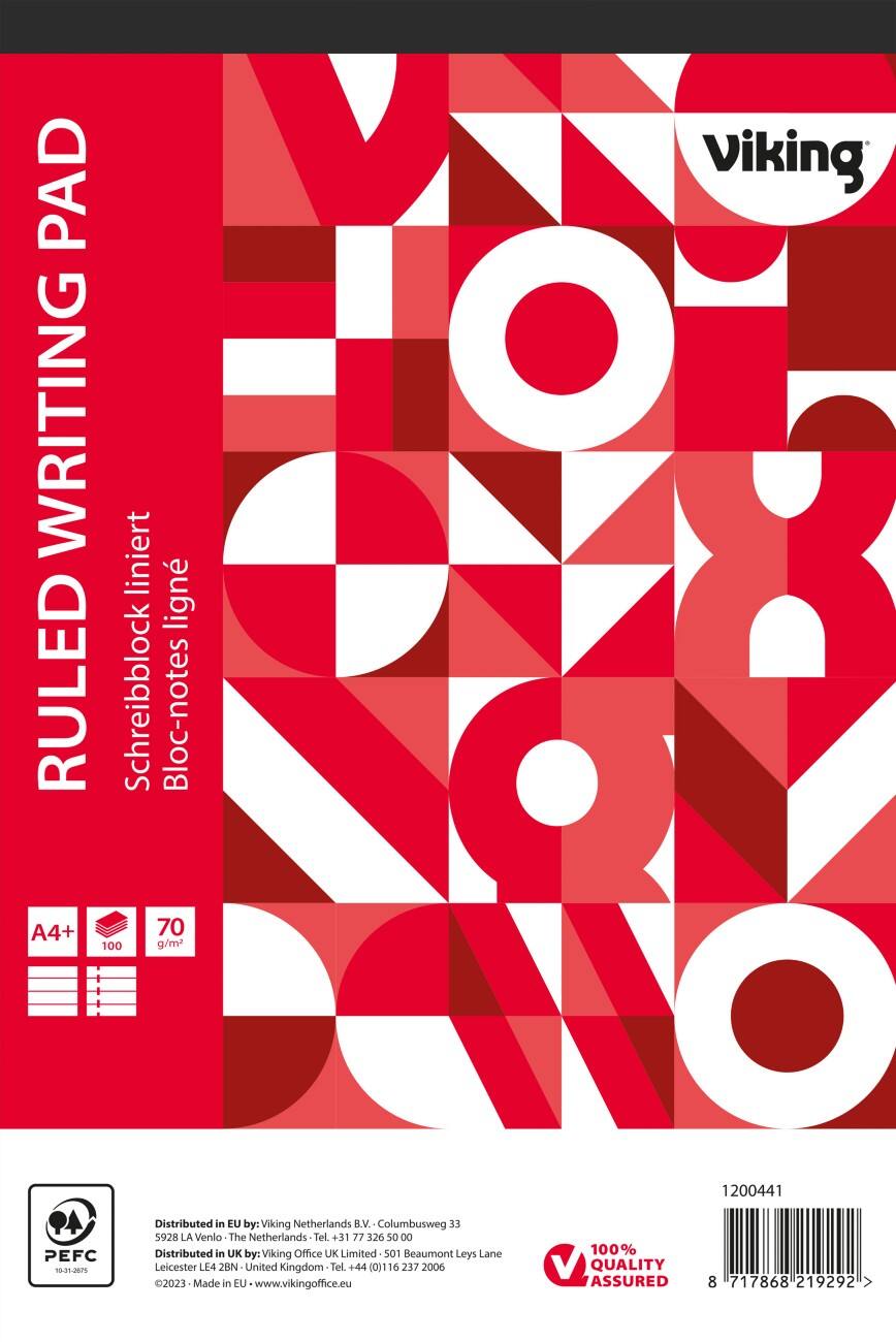 Bloc-notes Office Depot Blanc Ligné micro perforé A4+ 70 g/m² 5 /Paquet