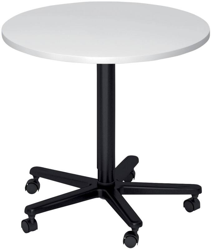 Table d'appoint Hammerbacher VST08/W/D Blanc, noir