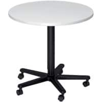 Table d'appoint Hammerbacher VST08/W/D Blanc, noir