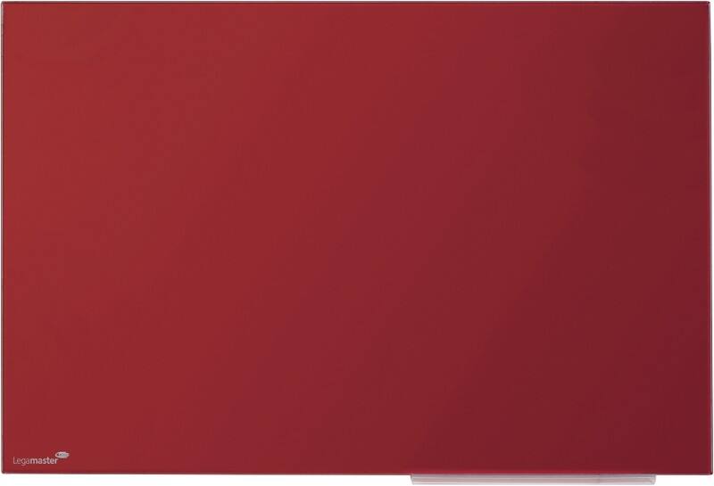 Legamaster Glasbord Magnetisch Enkel 80 (B) x 60 (H) cm Rood