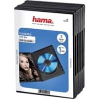 Hama CD/DVD hoesjes Polypropyleen Zwart 5 Stuks