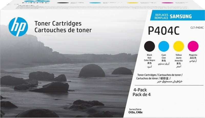 Samsung CLT-P404C Origineel Tonercartridge Zwart & 3 Kleuren Multipak  4 Stuks